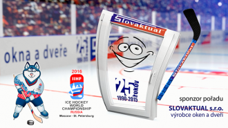 Slovaktual podporuje MS 2016 v ledním hokeji.