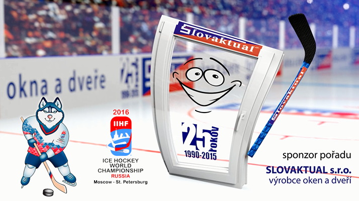Slovaktual podporuje MS 2016 v ledním hokeji.