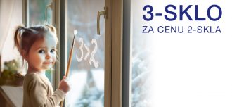 Předvánoční akce: Trojsklo za cenu dvojskla na plastová okna Slovaktual