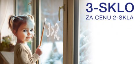 Předvánoční akce: Trojsklo za cenu dvojskla na plastová okna Slovaktual