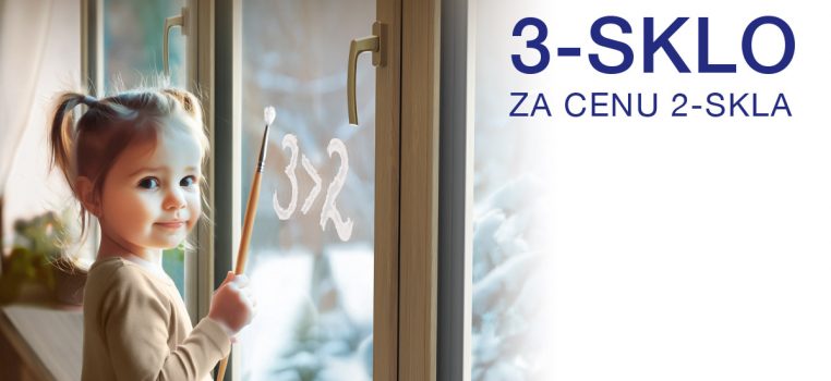 Předvánoční akce: Trojsklo za cenu dvojskla na plastová okna Slovaktual